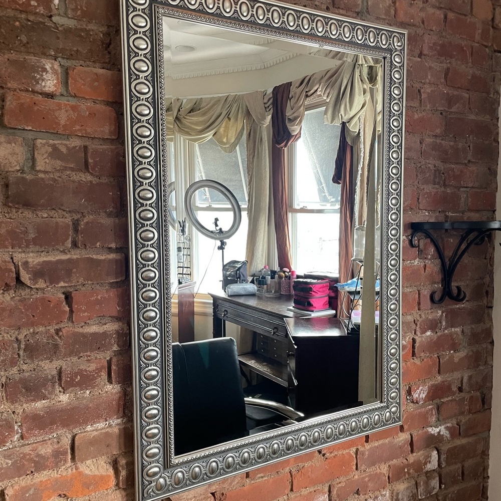Elegant Silver Wall Mirror